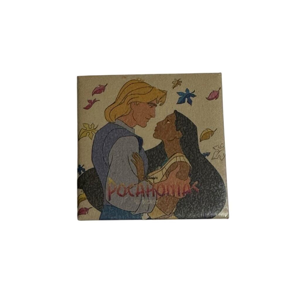 The Walt Disney Company Pocahontas Square Pinback Button Vintage